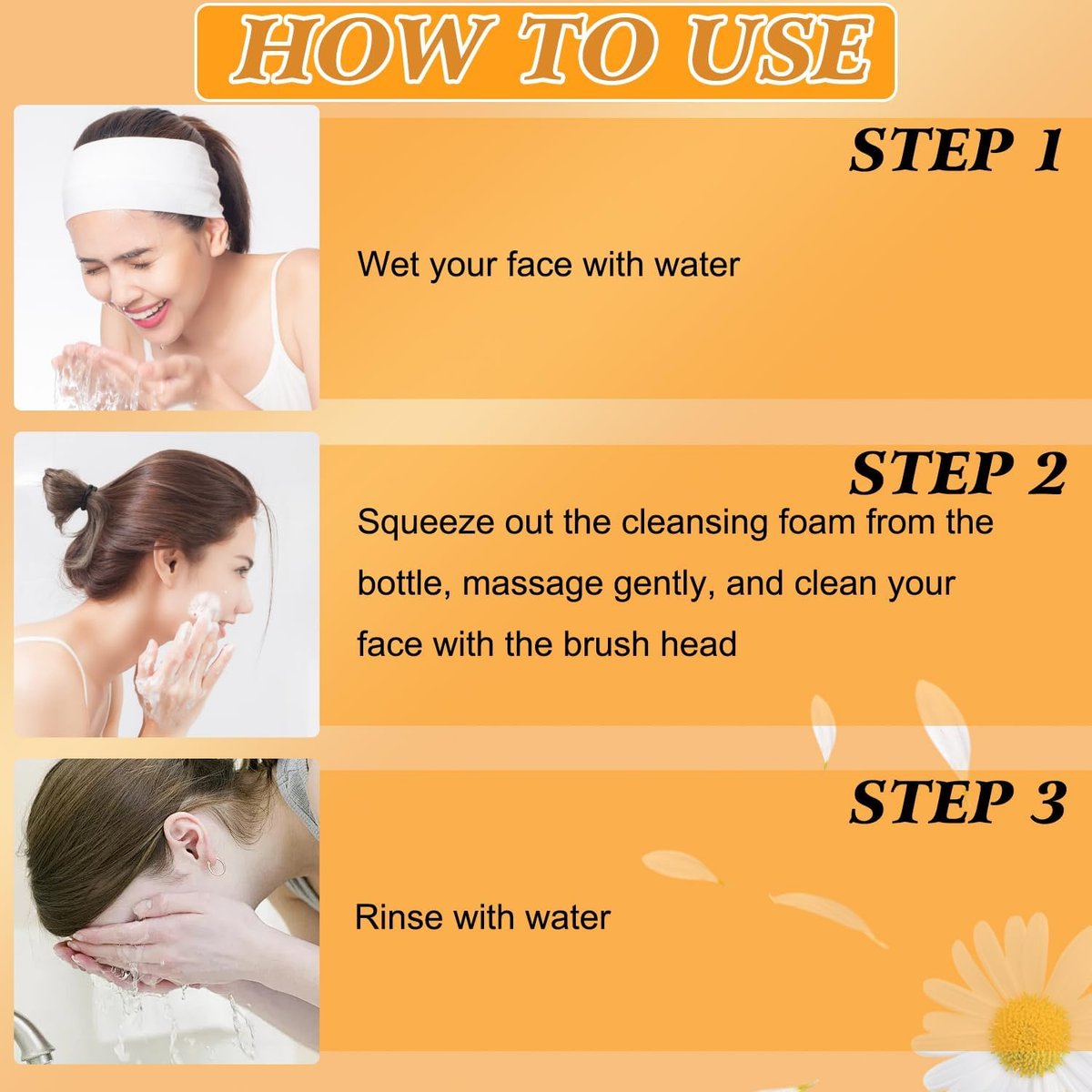 Turmeric Wash and Care Three Piece Set - Natural Skincare for Face & Body with Facial Wash, Cleansing Mousse, Exfoliating Pads & Soap Avelisse