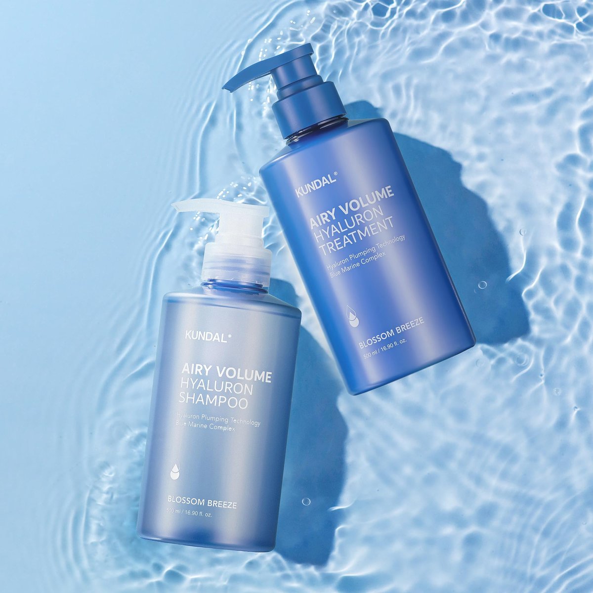 KUNDAL Hyaluronic Acid Airy Volume Shampoo and Treatment Set – Blossom Breeze, 16.9 fl oz Each Avelisse