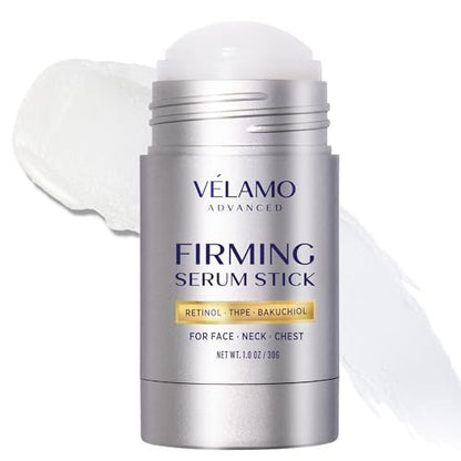 VELAMO ADVANCED Retinol Firming Serum Stick for Face, Neck & Chest - Visibly Tightens, Smooths & Firms Wrinkles, Laugh Lines with Bakuchiol, THPE & Antioxidants 1oz/30g
