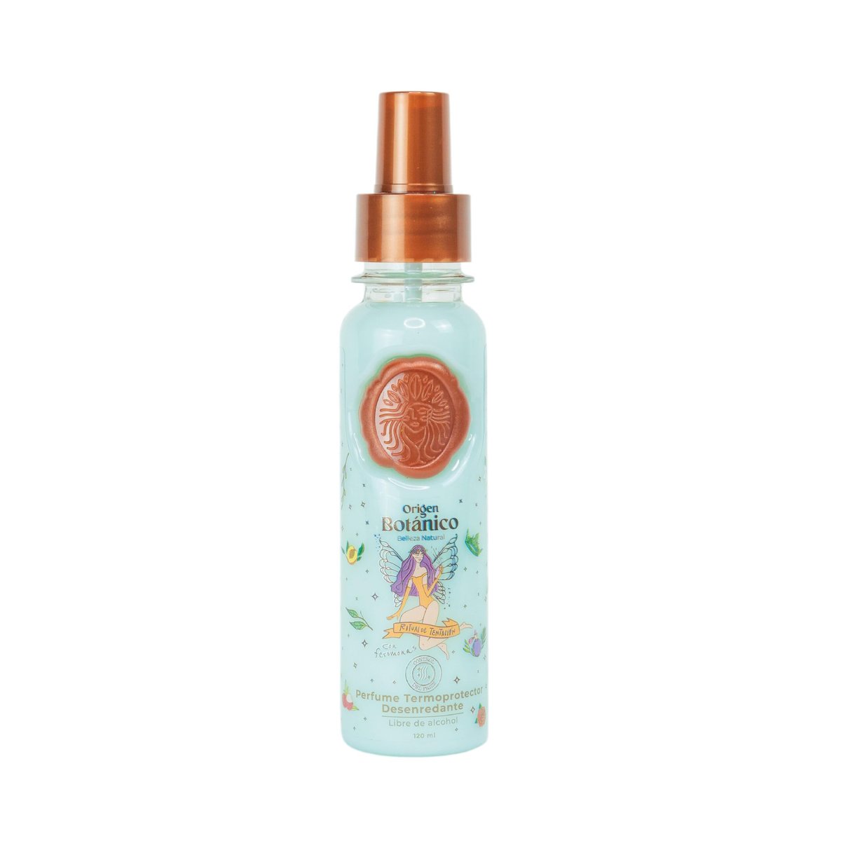 Origen Botánico Heat Protectant Hair Perfume - Alcohol-Free, Anti-Frizz, Detangling with Pheromones, Ritual of Temptation Jasmine & Vanilla Scent 120ml Avelisse