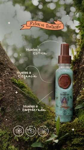 Origen Botánico Heat Protectant Hair Perfume - Alcohol-Free, Anti-Frizz, Detangling with Pheromones, Ritual of Temptation Jasmine & Vanilla Scent 120ml Avelisse