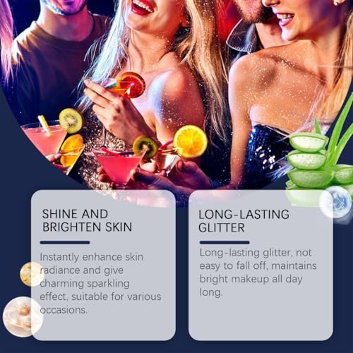 Silvery Body Glitter Spray - 2.11 Fl Oz Shimmer Spray for Body, Hair & Clothes | Festival Rave & Stage Makeup - görsel 10