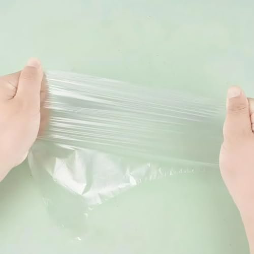 400-Pack Disposable Plastic Foot Covers for Feet – Leak-Proof Paraffin Wax Bath Liners, Moisturizing Socks for Pedicure, Spa, Cracked Heel Care & Shoe Trials (Includes Stickers for Secure Fit) - görsel 6