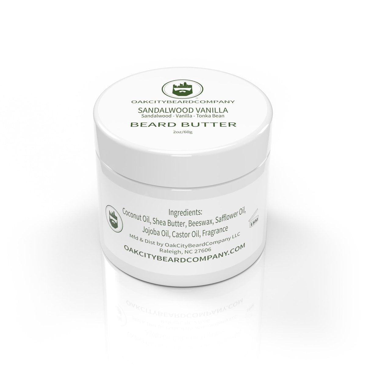 Oak City Beard Company Sandalwood Vanilla Beard Butter – 2 oz Natural Beard Conditioner & Moisturizer - görsel 5