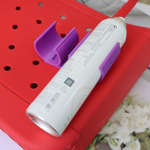 TEYOUYI Purple Sunscreen Spray Holder for Bogg Bag – Waterproof Travel Organizer & Beach Essentials Pouch - görsel 4