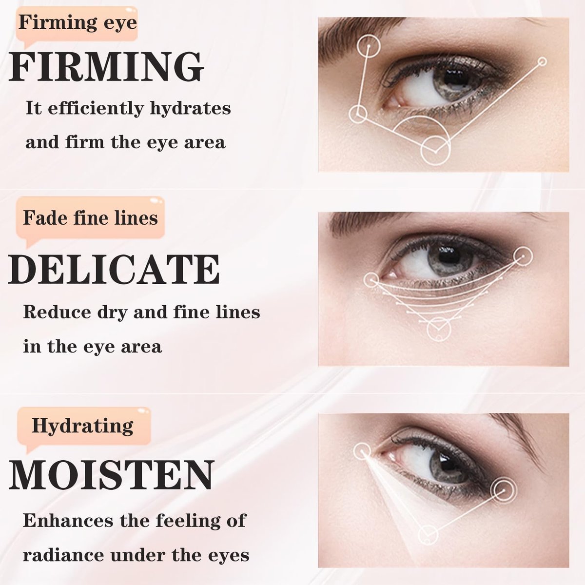 Nicotinamide Under Eye Patches (40 Pairs) – Hydrogel Eye Mask for Puffy Eyes, Dark Circles & Fine Lines with Collagen & Hyaluronic Acid – Skincare Gift for Women - görsel 12