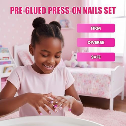 Disney Princess 84-Piece Glitter & Metallic Press-On Nails Set for Kids & Tweens – Townley Girl