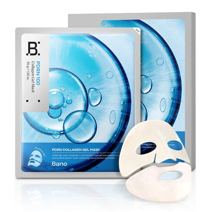 Bano PDRN Collagen Gel Mask - Korean Overnight Face Mask for Firming & Deep Hydrating | Biome PDRN for Skin Elasticity | Fragrance-Free | 1.23 oz, 4 Pack Avelisse