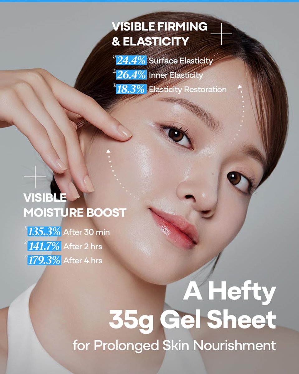 Bano PDRN Collagen Gel Mask - Korean Overnight Face Mask for Firming & Deep Hydrating | Biome PDRN for Skin Elasticity | Fragrance-Free | 1.23 oz, 4 Pack Avelisse