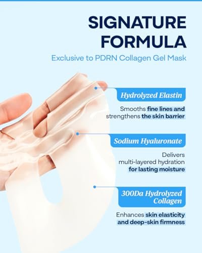 Bano PDRN Collagen Gel Mask - Korean Overnight Face Mask for Firming & Deep Hydrating | Biome PDRN for Skin Elasticity | Fragrance-Free | 1.23 oz, 4 Pack Avelisse