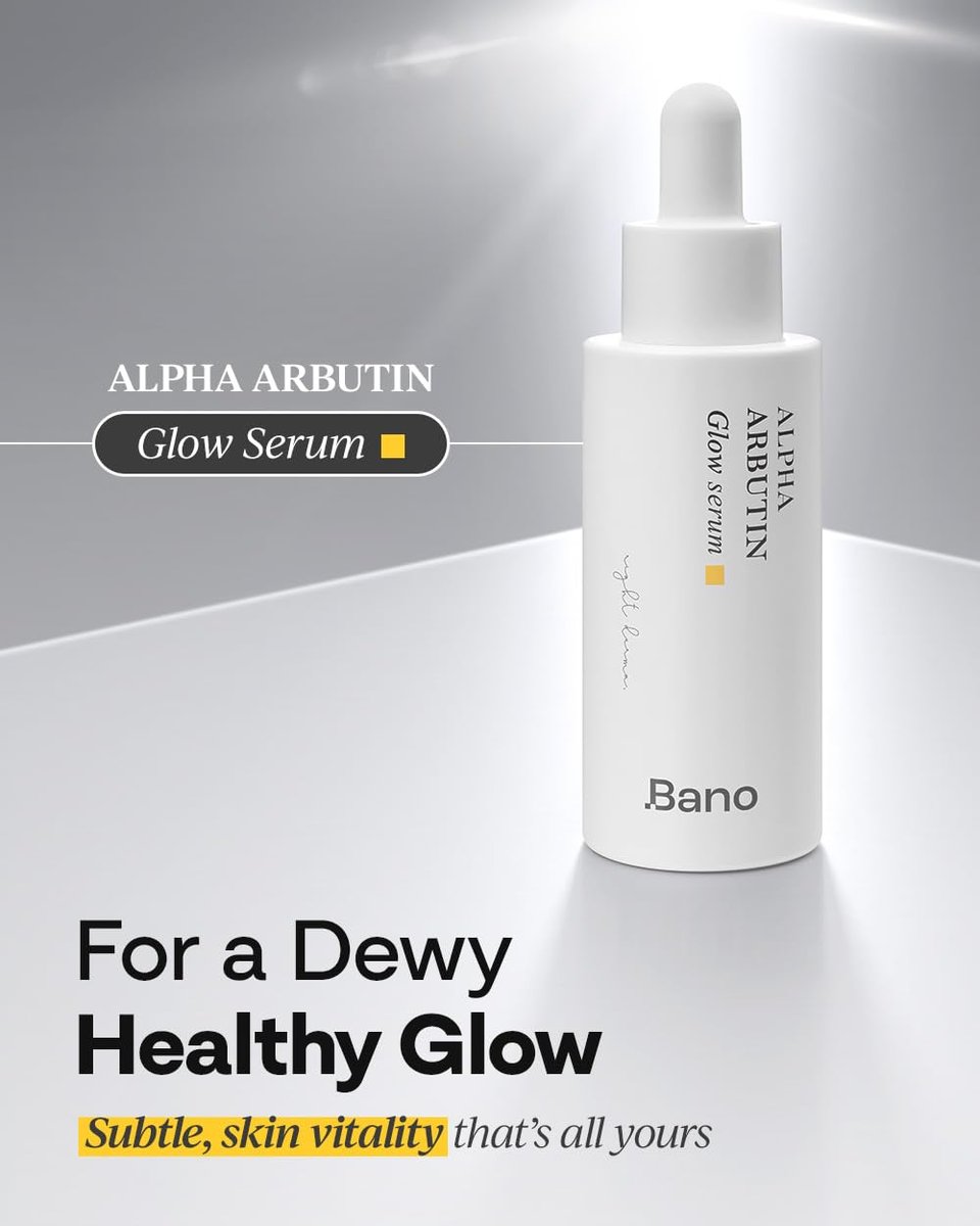 Bano Alpha Arbutin Glow Serum – 2% Alpha Arbutin + Niacinamide for Skin Vitality & Glow, Uneven Tone | Hydrating Hyaluronic Acid | Korean Skincare for Sensitive Skin | Fragrance-Free | 1.01 fl oz - görsel 3