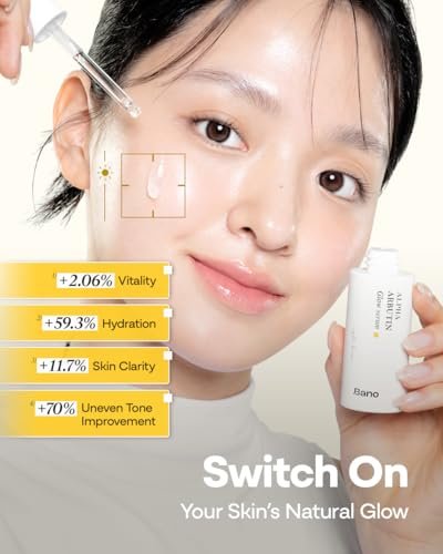 Bano Alpha Arbutin Glow Serum – 2% Alpha Arbutin + Niacinamide for Skin Vitality & Glow, Uneven Tone | Hydrating Hyaluronic Acid | Korean Skincare for Sensitive Skin | Fragrance-Free | 1.01 fl oz - görsel 6