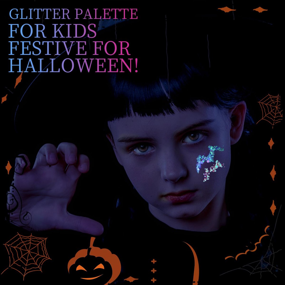 FANDAMEI Glow in The Dark Glitter Gel Palette - 18 Colors Face Body Hair Glitter Makeup for Kids Women Halloween Rave Concert - görsel 11