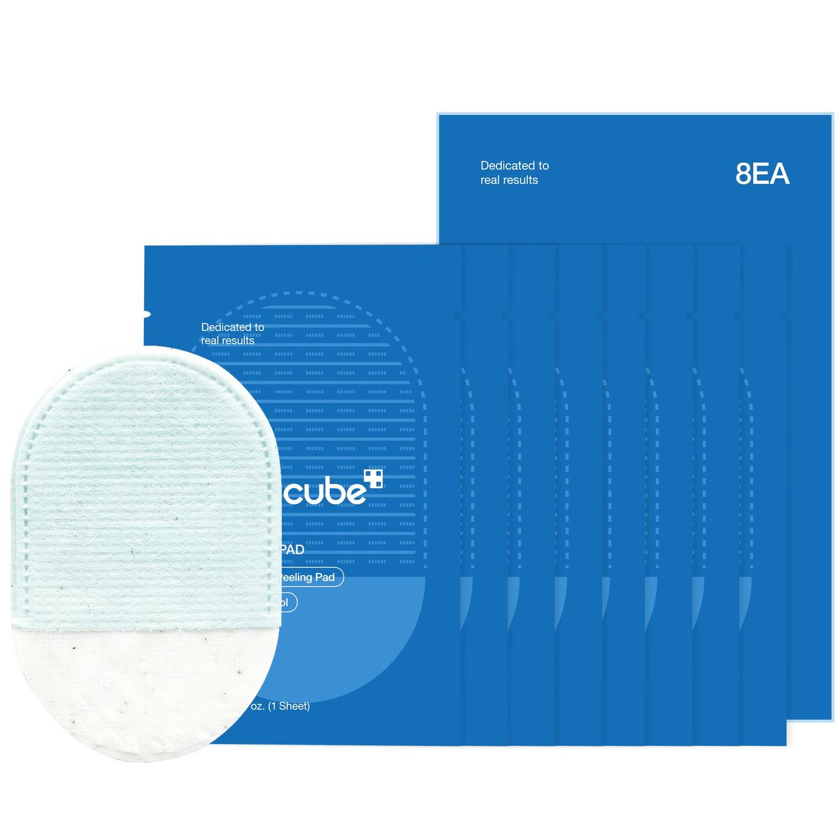 Medicube Zero Pore Peel Pads (8ea) | Exfoliating Mitt for Face & Body | Rice Extract, Natural AHA & Panthenol | Double-Sided Organic Cotton & Microfiber Pads - görsel 2