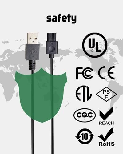 uijino OLOV Electric Trimmer Charger - UL Listed Replacement for OLOV YP-7032 - 3.3ft Power Cord with Cleaning Brush - görsel 12