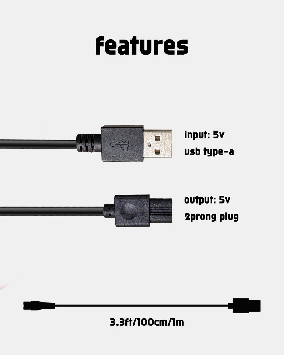uijino OLOV Electric Trimmer Charger - UL Listed Replacement for OLOV YP-7032 - 3.3ft Power Cord with Cleaning Brush - görsel 13