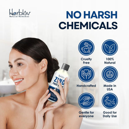 Pyrithione Zinc Face Wash | 2% ZnP Zinc Soap Body Cleanser for Acne, Rosacea, Eczema, Dermatitis, Psoriasis & Itching | Calming Facial Wash Made in USA