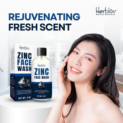 Pyrithione Zinc Face Wash | 2% ZnP Zinc Soap Body Cleanser for Acne, Rosacea, Eczema, Dermatitis, Psoriasis & Itching | Calming Facial Wash Made in USA