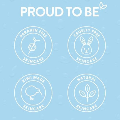 By Nature 2% Hyaluronic Acid Sheet Face Mask – Hydration Boost with Prickly Pear & Squalane – Made in New Zealand – Pack of 12
