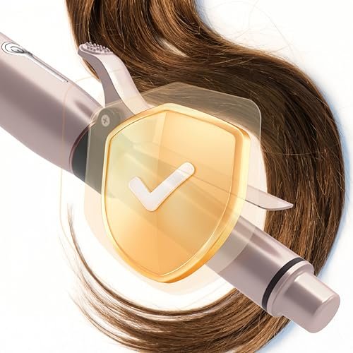 MARSKE Cordless Curling Iron 2 in 1 - Mini USB Rechargeable Ceramic Curling Wand & Flat Iron for Short Hair, 3 Heat Settings, Rose Gold (20x3 cm) Avelisse
