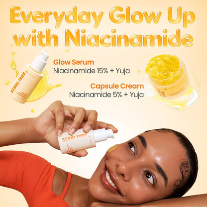 K-SECRET SEOUL 1988 Niacinamide Capsule Cream – Hydrating Face Moisturizer with 5% Niacinamide and Yuja Vitamin C for Dark Spots and Uneven Skin Tone | Korean Skincare, 50ml Avelisse
