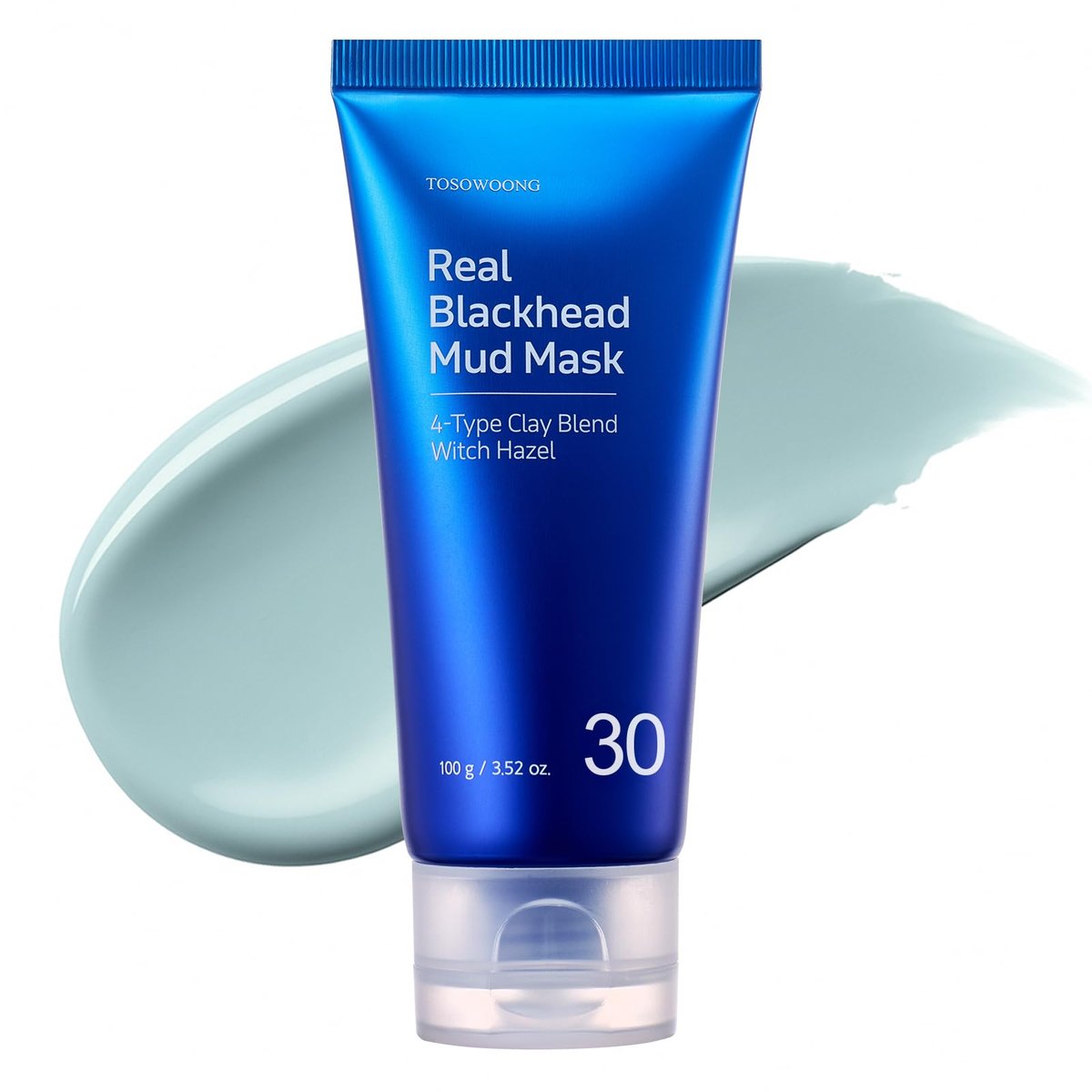 TOSOWOONG Real Blackhead Mud Mask - Pore Purifying Clay Mask for Face & Nose, Deep Cleansing, Oil Control, 3.52 oz Avelisse
