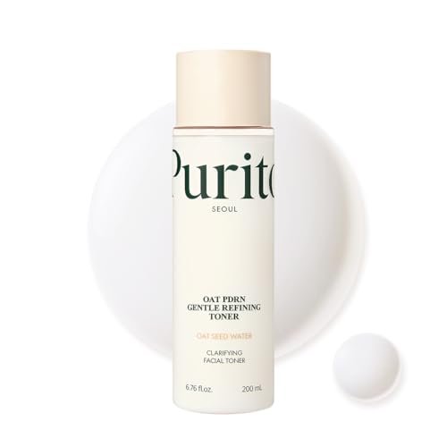 PURITO Oat PDRN Gentle Refining Toner – 200 mL (6.76 fl.oz) | Korean Exfoliating Toner with 99% Pure Oat PDRN for Acne-Prone Skin, Vegan & Non-Comedogenic Avelisse