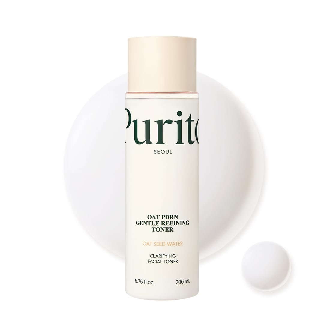 PURITO Oat PDRN Gentle Refining Toner – 200 mL (6.76 fl.oz) | Korean Exfoliating Toner with 99% Pure Oat PDRN for Acne-Prone Skin, Vegan & Non-Comedogenic Avelisse