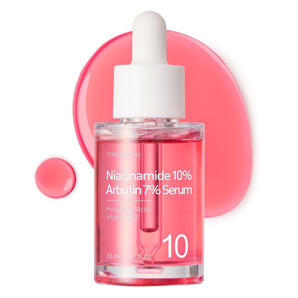 TOSOWOONG Niacinamide 10% + Arbutin 7% Serum – Dark Spot Remover & Hyperpigmentation Corrector for Uneven Skin Tone, Korean Skincare, 33ml - görsel 1