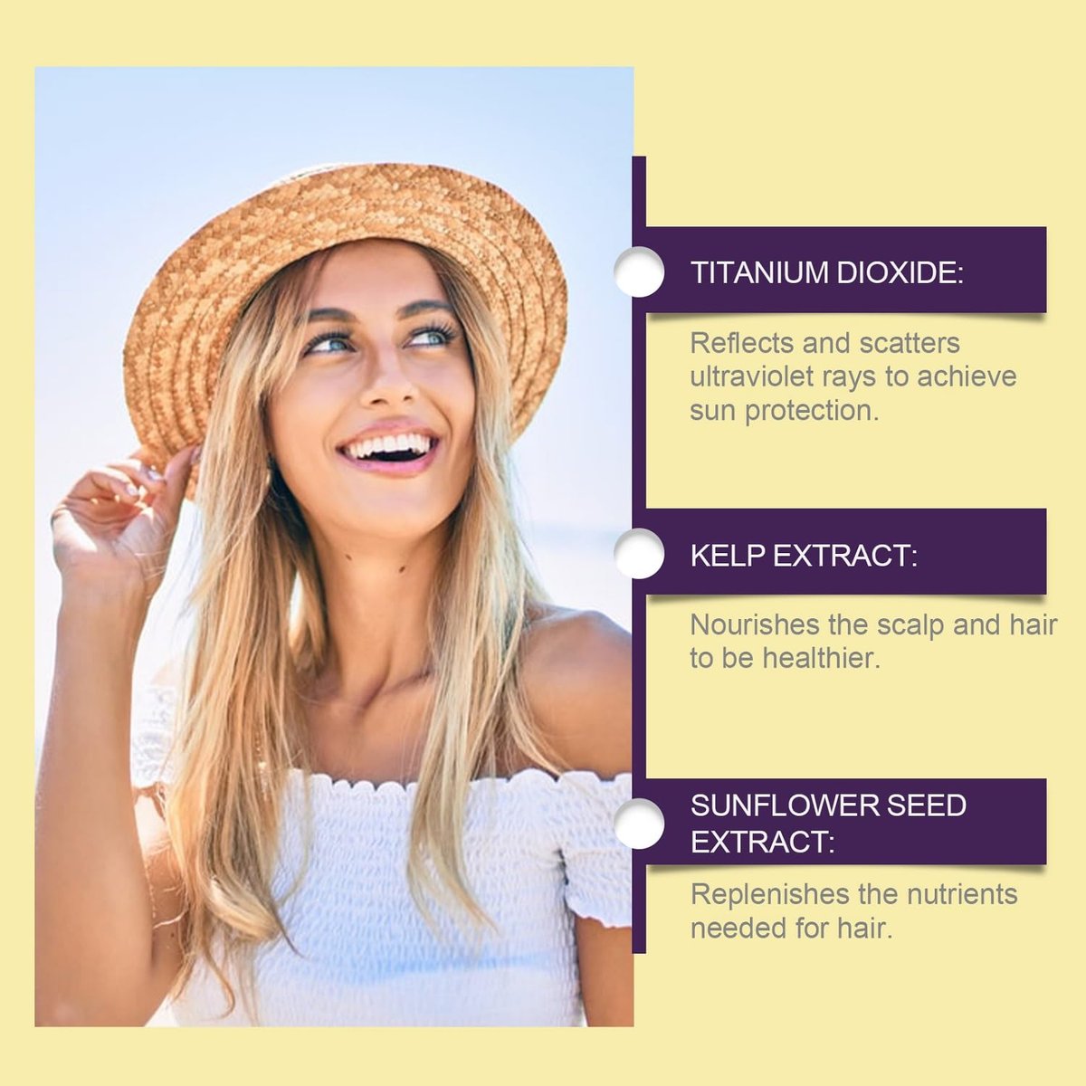 2-Pack Ultimate Hair and Scalp Sunscreen Spray SPF 30 – Color-Lock UV Shield for Dyed/Highlighted Hair, Prevents Color Fade & Dryness, Non-Greasy Protection (2 x 100ml) Avelisse