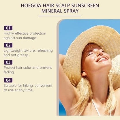 2-Pack Ultimate Hair and Scalp Sunscreen Spray SPF 30 – Color-Lock UV Shield for Dyed/Highlighted Hair, Prevents Color Fade & Dryness, Non-Greasy Protection (2 x 100ml) Avelisse