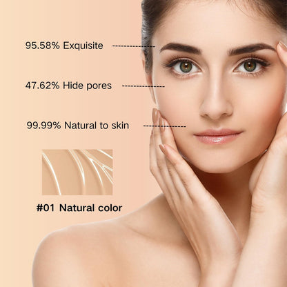 9-in-1 BB Cream Tinted Moisturizer with SPF 50, Full Coverage Foundation Concealer, Oil-Free Sunscreen for All Skin Types, Natural Color #01