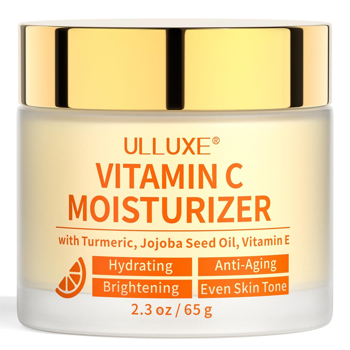 Vitamin C Face Moisturizer with Turmeric & Niacinamide - Brightening Anti-Aging Cream for Dark Spots, Wrinkles & Uneven Tone - Hydrating Face Moisturizer for All Skin Types, 2.3 oz Avelisse