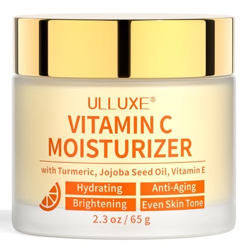 Vitamin C Face Moisturizer with Turmeric & Niacinamide - Brightening Anti-Aging Cream for Dark Spots, Wrinkles & Uneven Tone - Hydrating Face Moisturizer for All Skin Types, 2.3 oz Avelisse