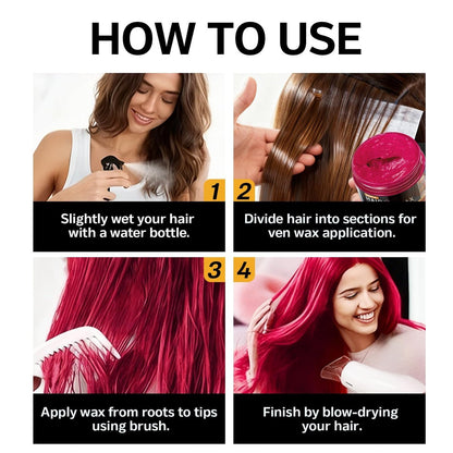 10Pcs Temporary Hair Color Wax for Christmas Party, Daily Party Cosplay Stocking Stuffers - Washable Hair Chalk Natural Instant Hair Color for Women, Kids, Teens, Men (40g Each, Assorted Colors) Avelisse