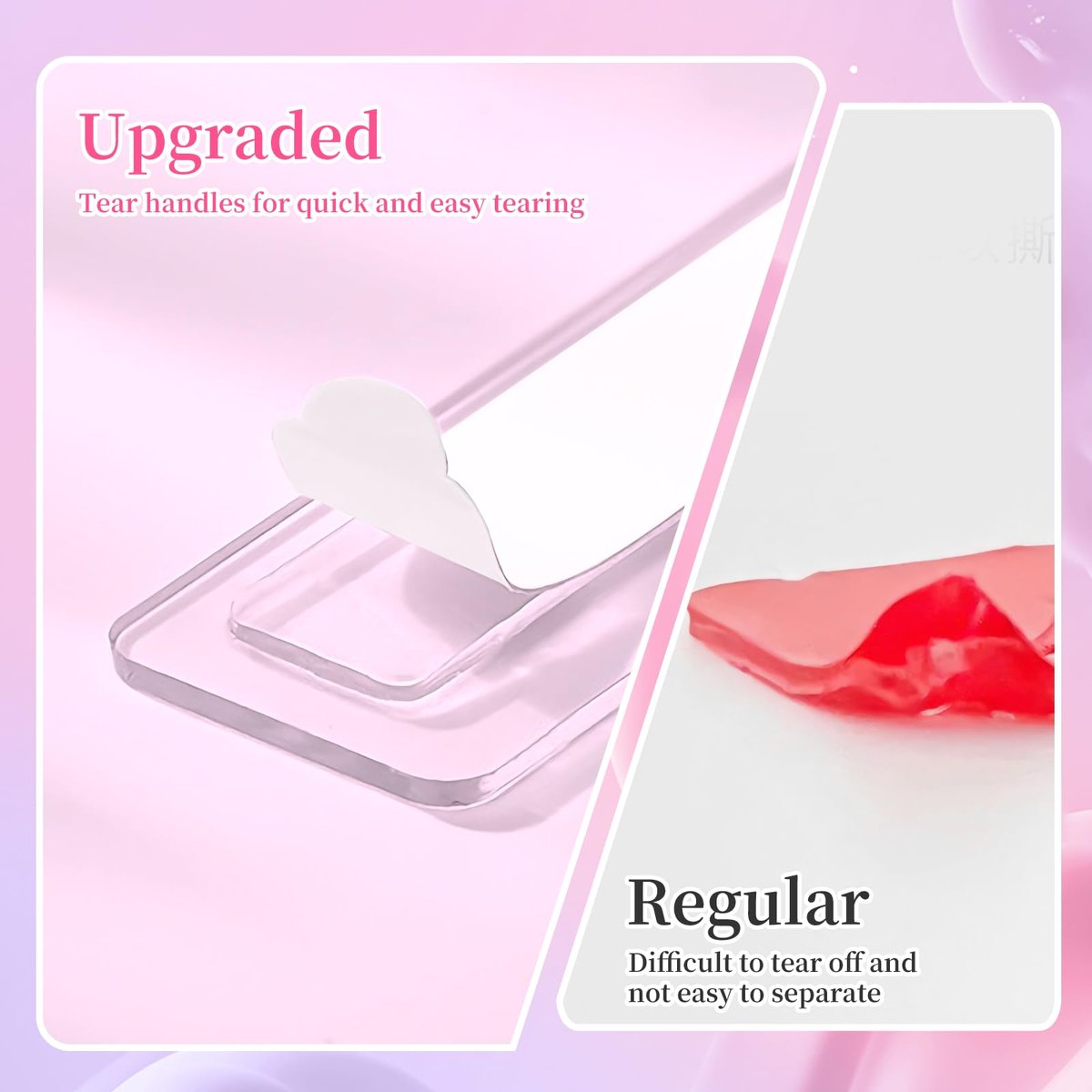 BQAN 12 Sheets Double Sided Nail Tape for Press On Nails Storage - Clear Acrylic Adhesive Mounting Tapes for Nail Design Display, Fake Nail Storage, Manicure Packaging Organize (360 Pieces) - görsel 13