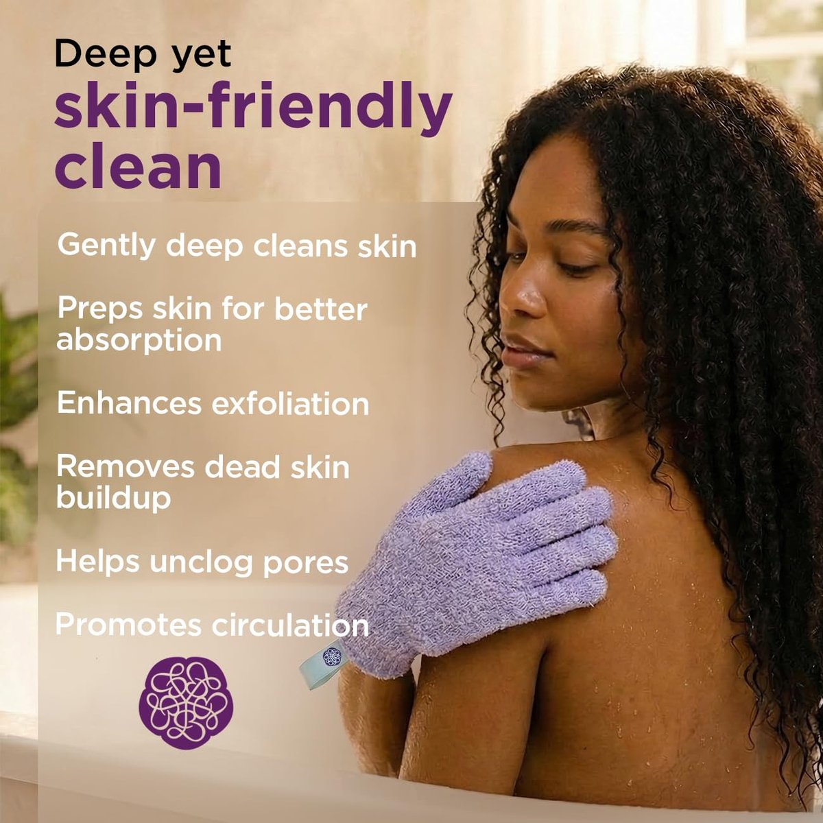 Love Being Scrubbed Body Exfoliating Gloves - 2 Pair (4 Gloves) Assorted Colors, Stretchy Exfoliating Body Scrubber for Bath & Shower, Body Exfoliator for Women & Men for Softer, Smoother Skin Avelisse