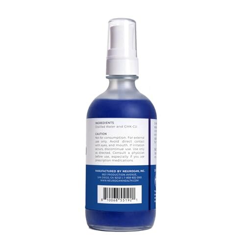 Neurogan GHK-Cu Copper Peptide Hair & Scalp Serum – 2400mg, 4% Copper Peptides �� Fast-Absorbing, Water-Based Formula for Hair Softness & Shine – Cosmetic Dry Scalp Moisturizer Spray, Made in USA Avelisse