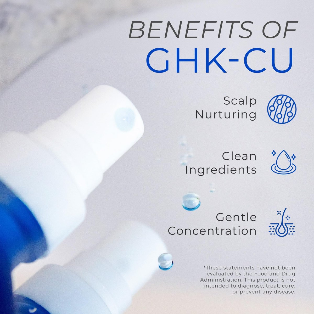 Neurogan GHK-Cu Copper Peptide Hair & Scalp Serum – 2400mg, 4% Copper Peptides – Fast-Absorbing, Water-Based Formula for Hair Softness & Shine – Cosmetic Dry Scalp Moisturizer Spray, Made in USA Avelisse