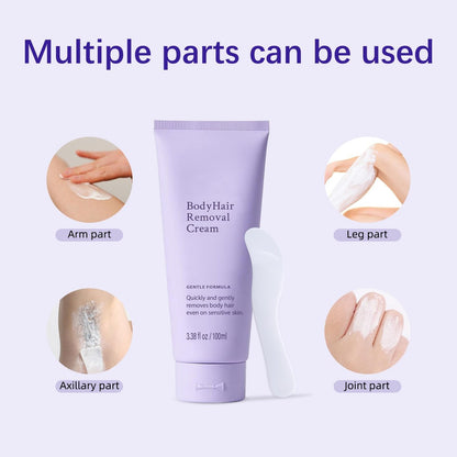 DaiLaiFu Gentle Hair Removal Cream for Body & Face, 3.38 fl oz – Painless & Safe for Sensitive Skin, Unisex Depilatory for Women & Men Avelisse