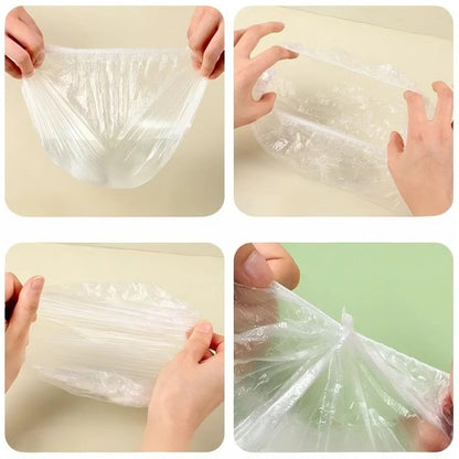 200 PCS Disposable Shower Caps – Large, Thickened & Waterproof Plastic Hair Bath Caps for Women & Men – Reusable Travel Essentials for Spa, Hotel, Salon, Home & Deep Conditioning (18.1 Inches, Clear) Avelisse