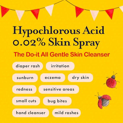 Hypochlorous Acid Spray for Kids – Soothes Diaper Rash, Baby Acne, Eczema & Minor Cuts – Non-Toxic, No Sting, 4 oz Avelisse