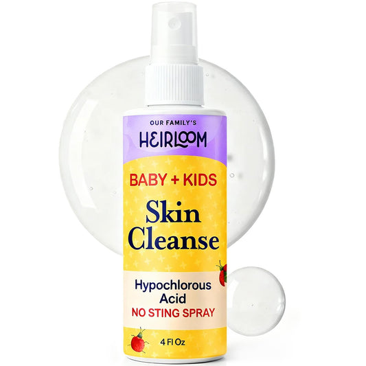 Hypochlorous Acid Spray for Kids – Soothes Diaper Rash, Baby Acne, Eczema & Minor Cuts – Non-Toxic, No Sting, 4 oz Avelisse