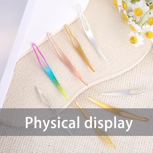 8pcs Interlocking Tool for Locs, Sisterlock Retighten Tool - Bent-Hook Shape Loc Needle for Dreadlock Tightening (4 Colors) - görsel 10