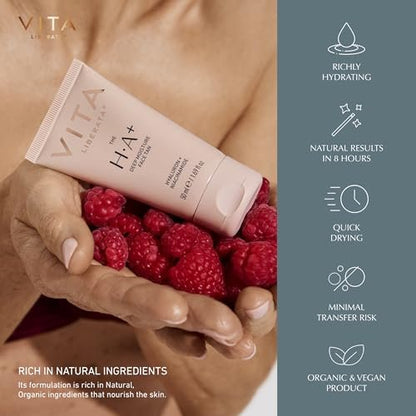 VITA LIBERATA Face Tanning Moisturizer with Hyaluronic Acid & Niacinamide - 1.69 fl oz - Natural Sun-Kissed Glow, Customizable Tan, Ultra Hydrating