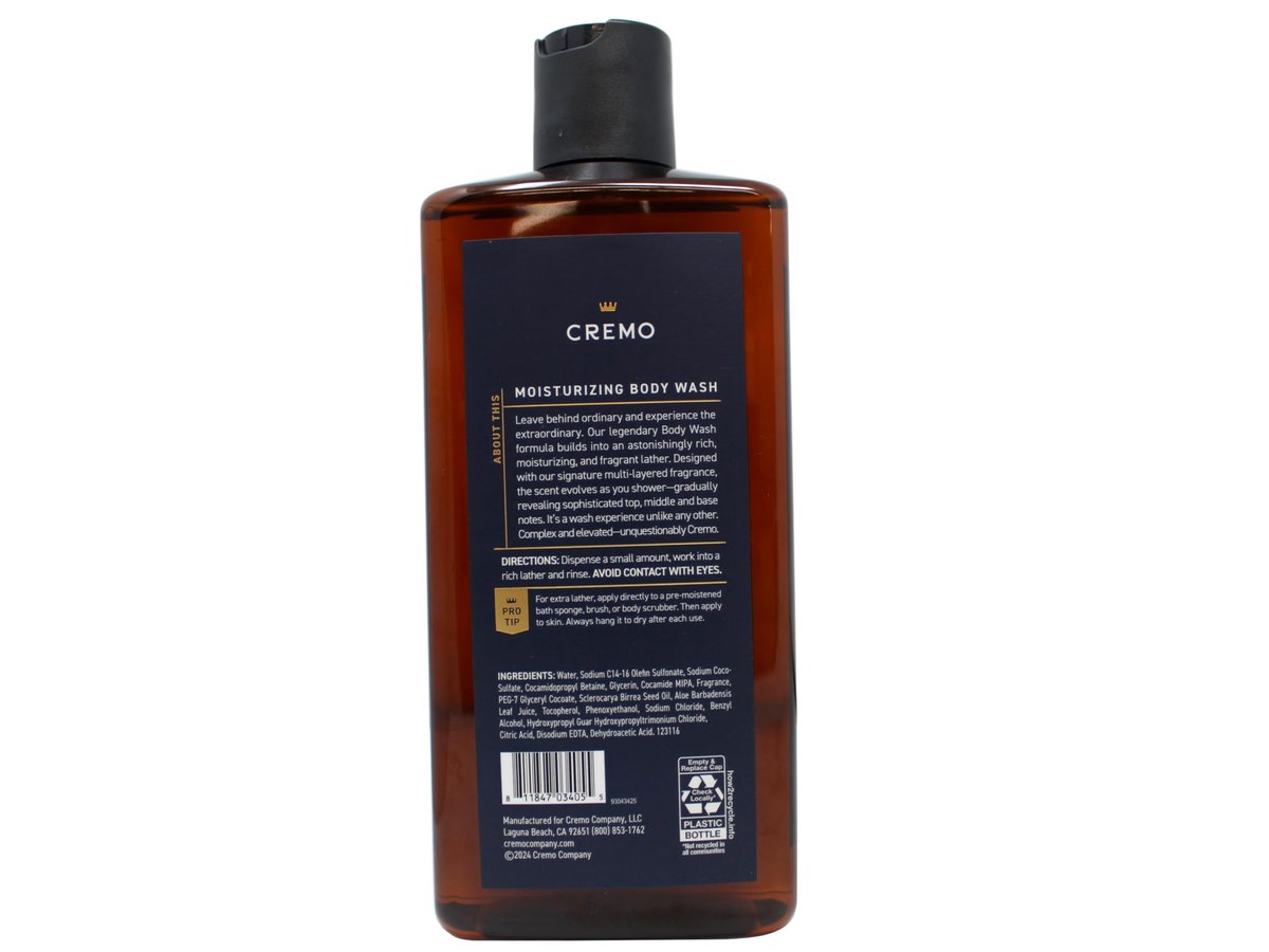 Cremo Body Wash Set – Palo Santo, Italian Bergamot & Golden Amber – 3 x 16 Fl Oz, Skin-Moisturizing Formula Avelisse