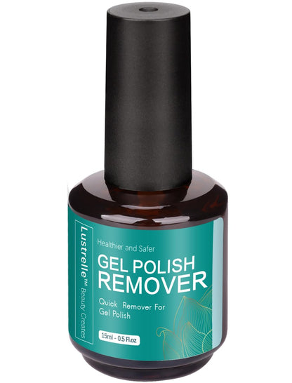 Lustrelle Gel Nail Polish Remover – Professional 2-5 Minute Gel Remover, No Foil Soaking or Wrapping Needed, Quick & Easy Nail Salon at Home