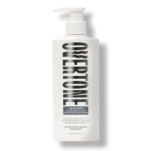 Overtone The Ultimate Conditioner: Hydrating & Strengthening Hair & Scalp Conditioner with Tea Tree & Peppermint, Vegan & Cruelty-Free, 13 Fl Oz Avelisse