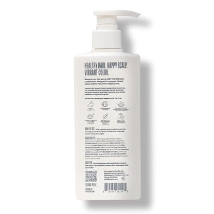 Overtone The Ultimate Conditioner: Hydrating & Strengthening Hair & Scalp Conditioner with Tea Tree & Peppermint, Vegan & Cruelty-Free, 13 Fl Oz Avelisse