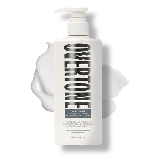 Overtone The Ultimate Conditioner: Hydrating & Strengthening Hair & Scalp Conditioner with Tea Tree & Peppermint, Vegan & Cruelty-Free, 13 Fl Oz Avelisse
